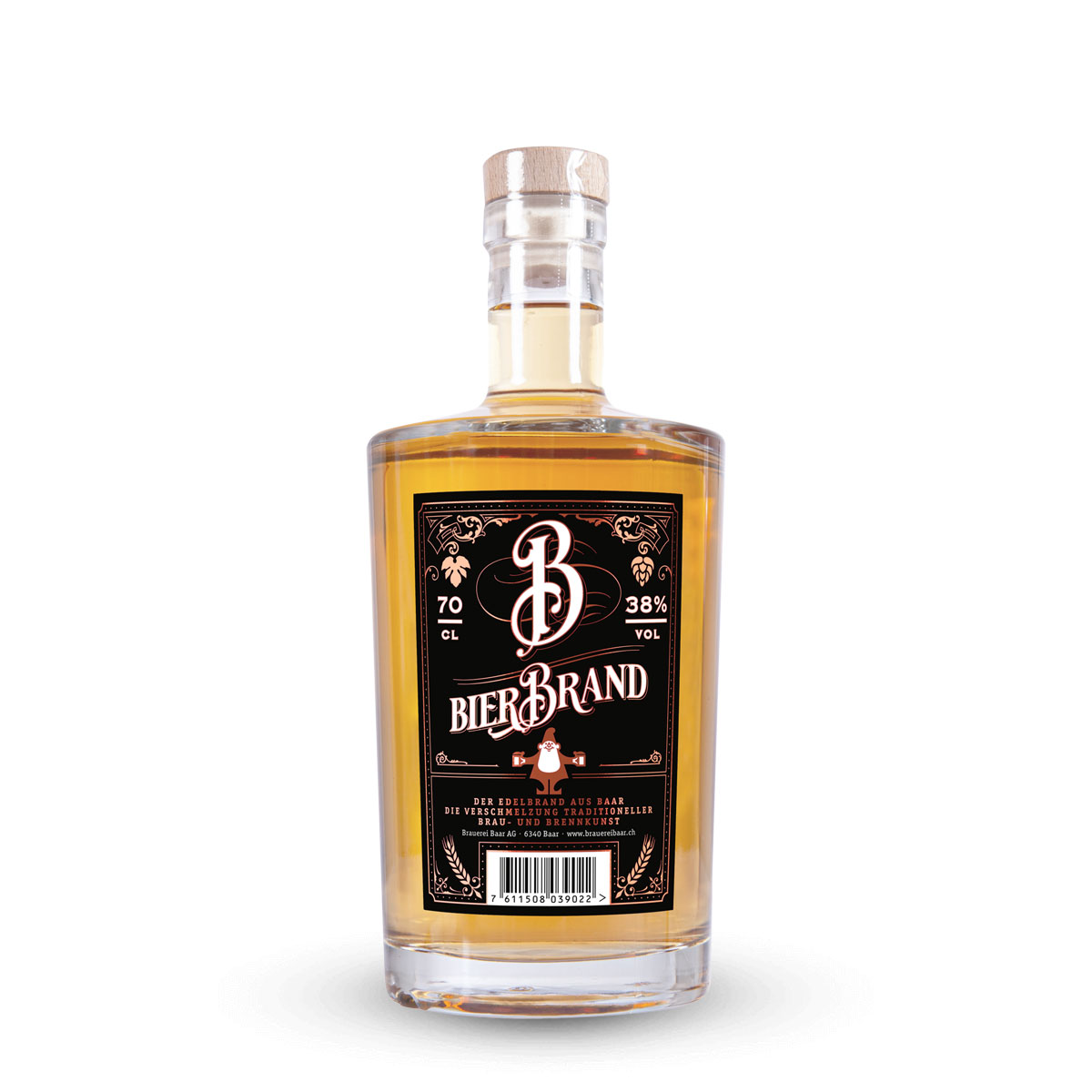 Baarer Bierbrand Braumeister-Tröpfli 38% 70cl