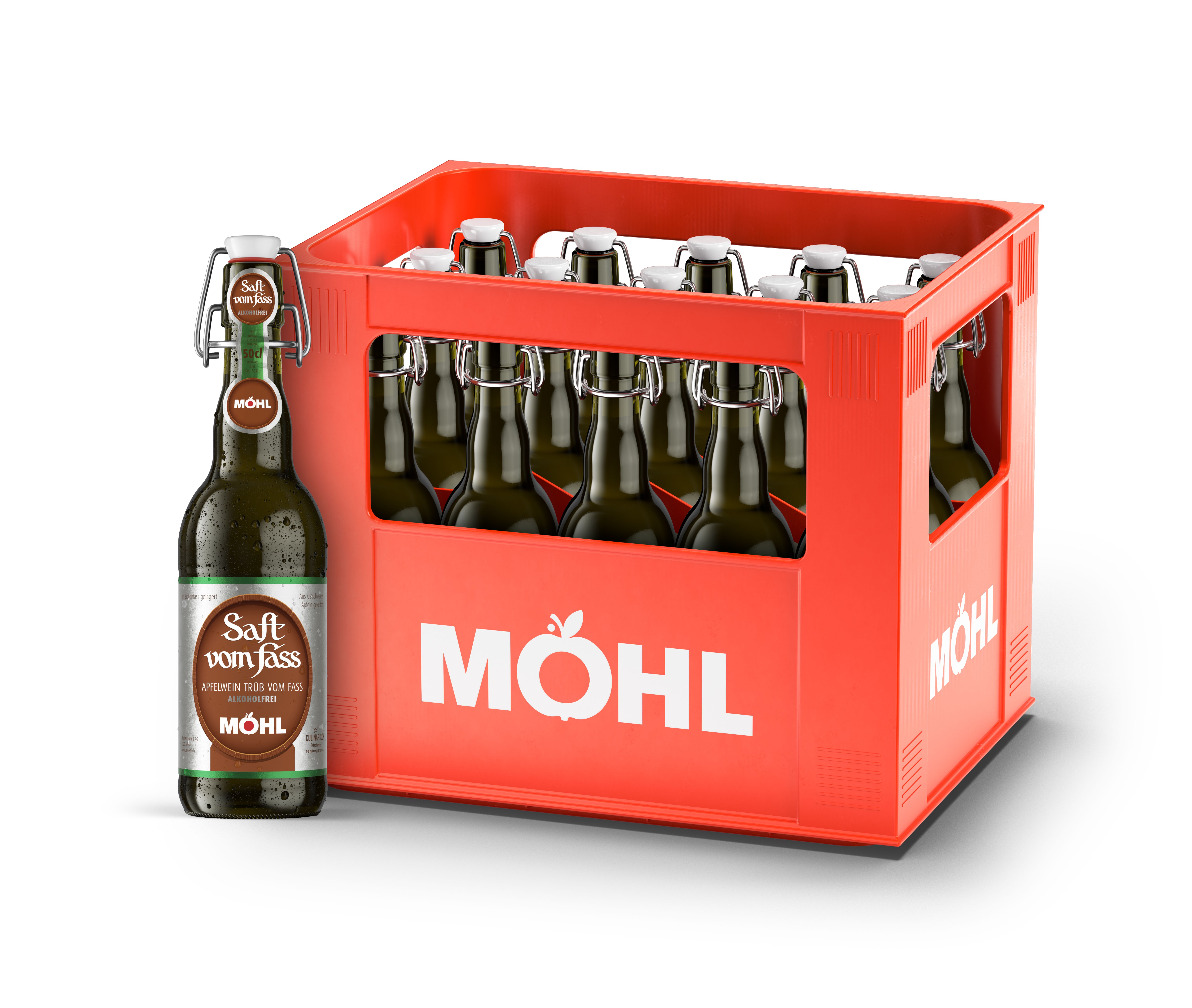 Möhl Saft v. F. trüb alkoholfrei Bügel 0.50l 15er MW 