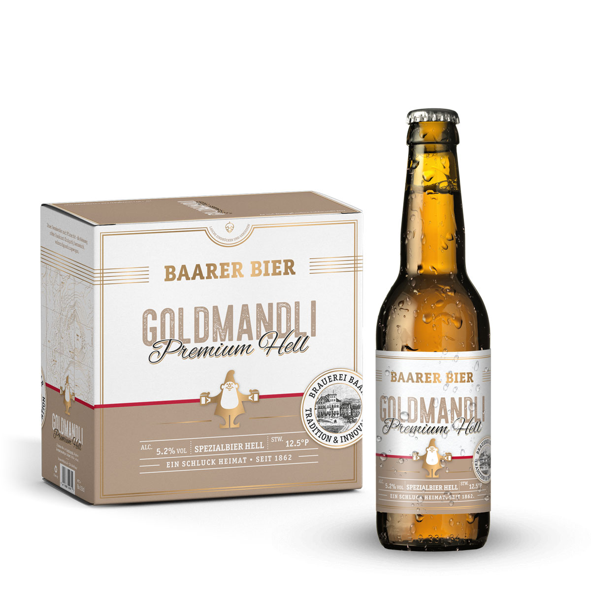 Goldmandli Premium Hell 33cl 8er EW
