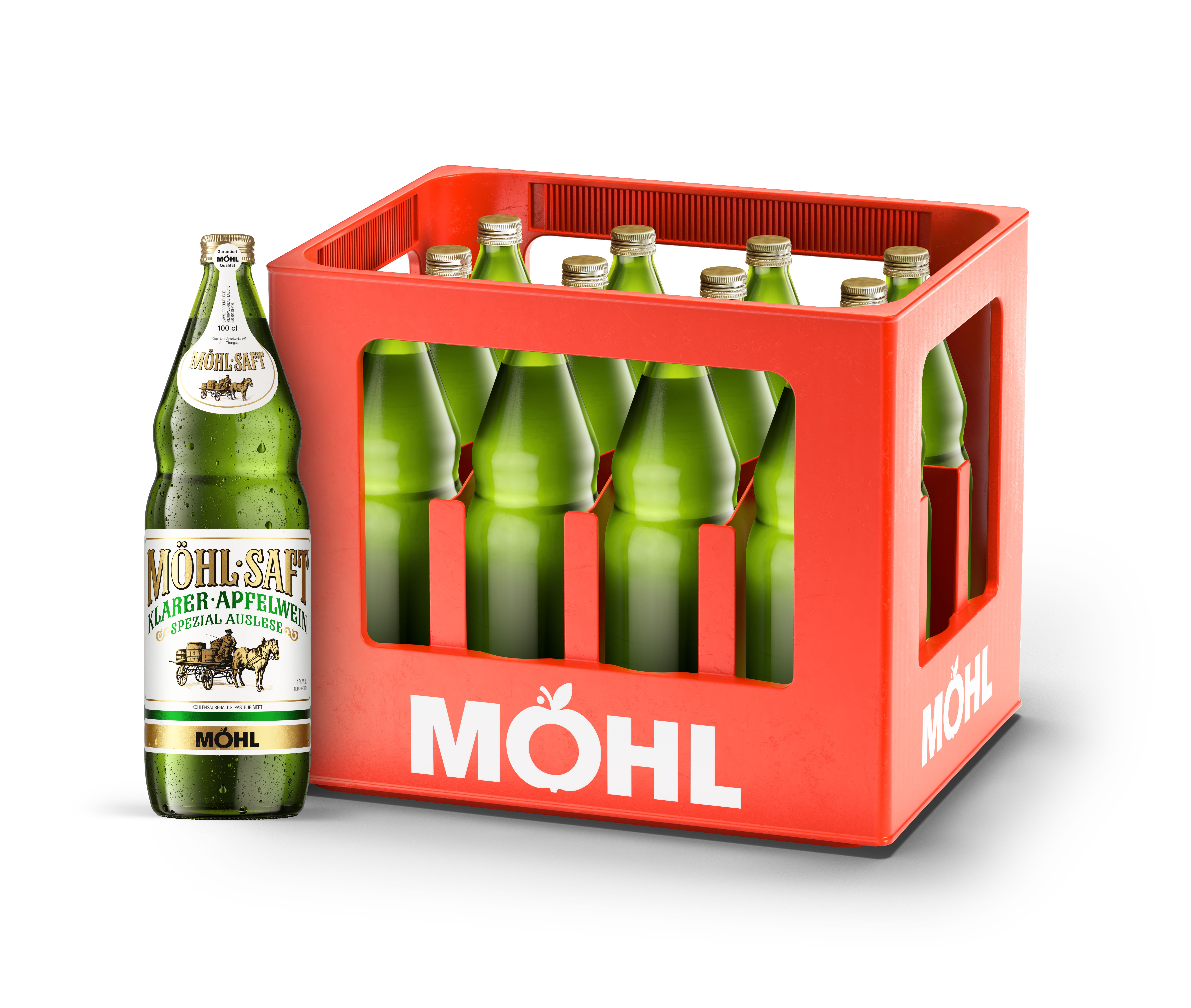 Möhl Saft klar  1.0l 12er MW 
