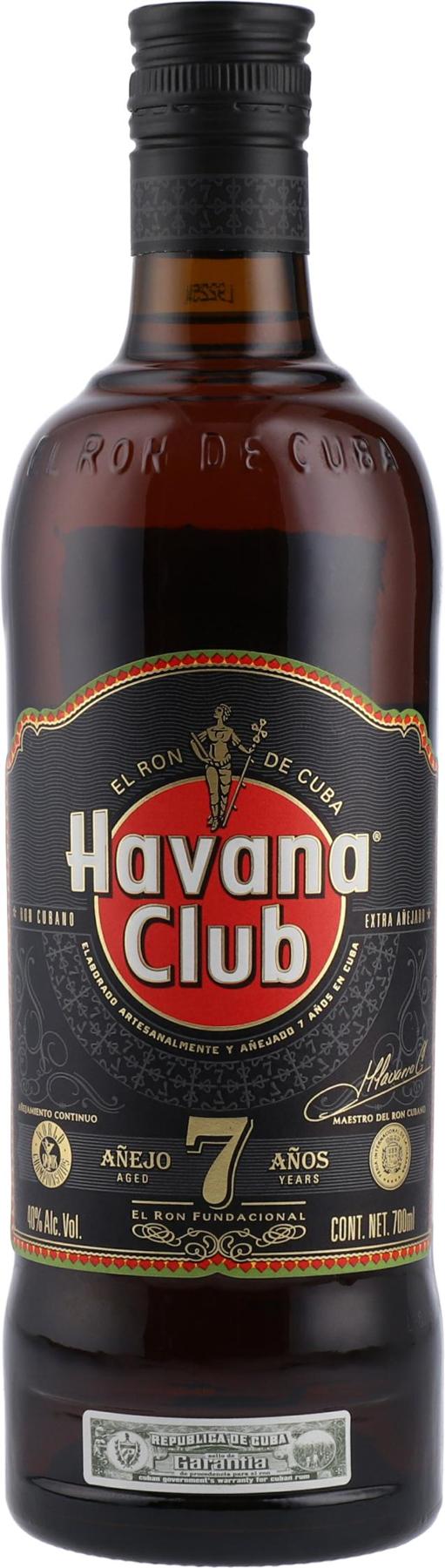 Havana Club 7 años Rum 40% 70cl