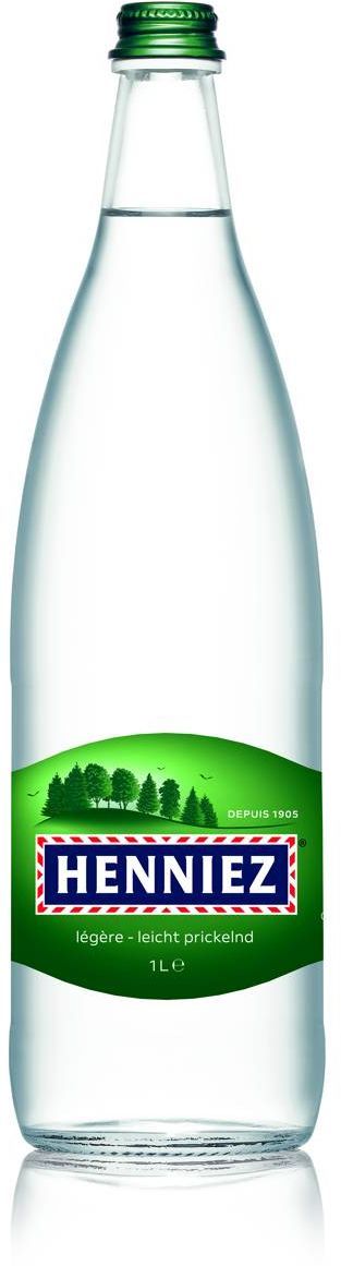 Henniez grün mit wenig CO2 1.0l MW 12er