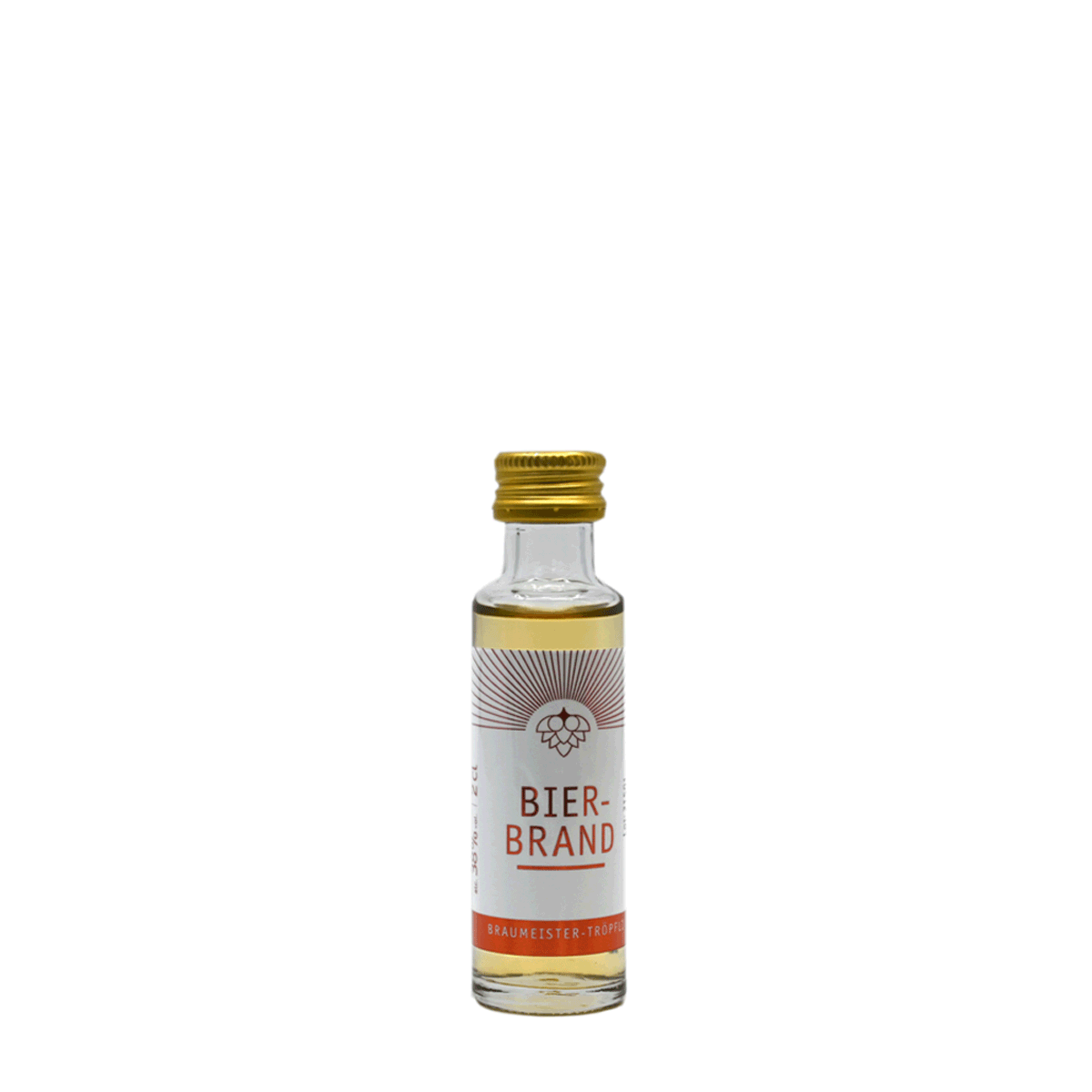 Baarer Bierbrand Braumeister-Tröpfli 38% 2cl 25er Karton