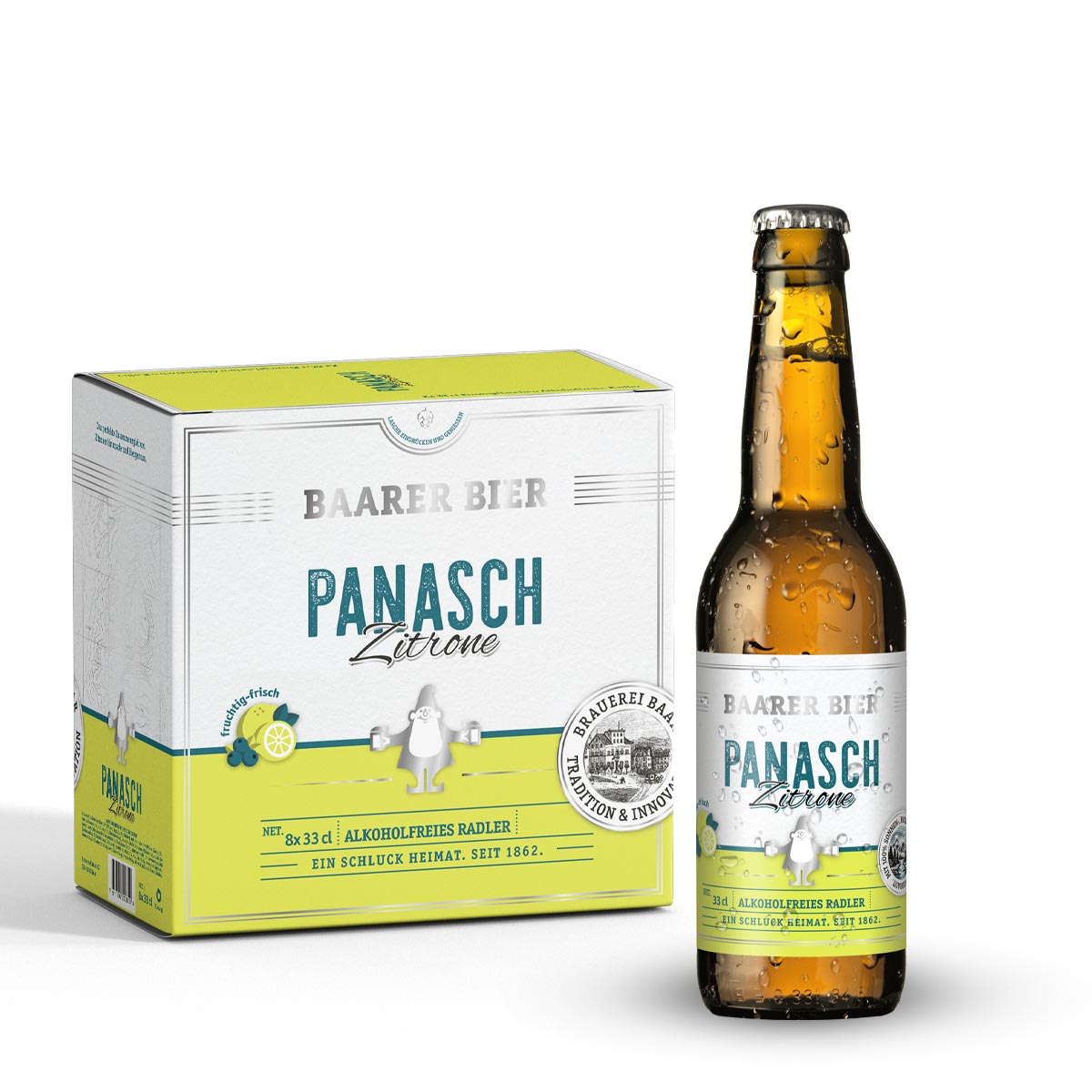 Panasch Zitrone Alkoholfrei 33cl 8er EW