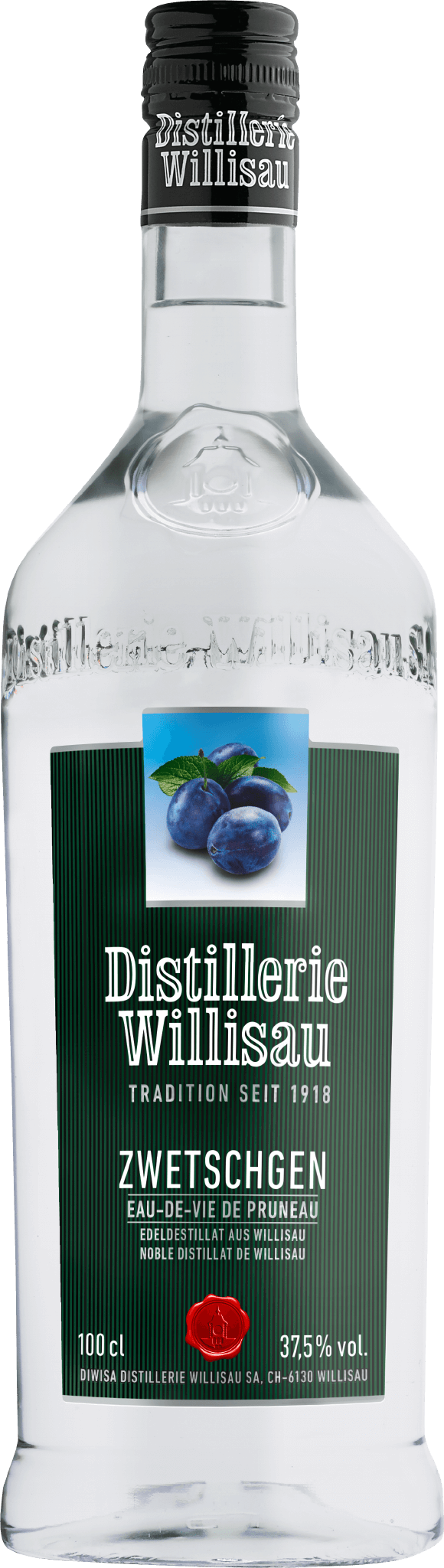 Distillerie Willisau Zwetschgen 37.5% 100cl