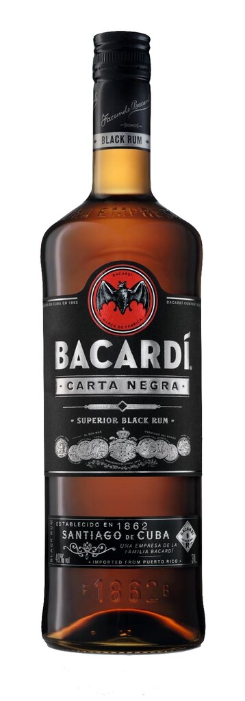 Bacardi Carta Negra Rum 37.5% 70cl