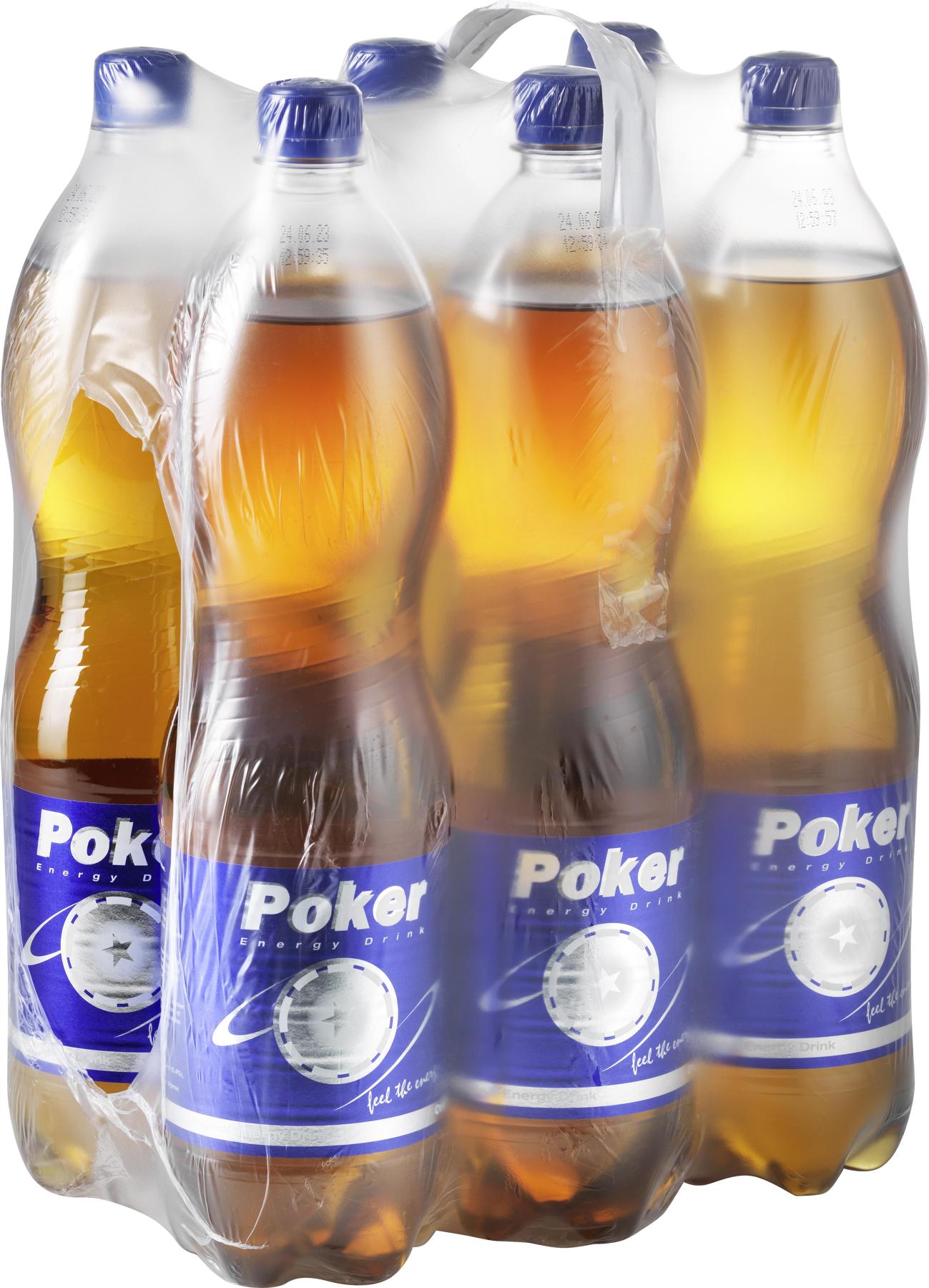 Poker Energy Drink 1.5l 6er PET Tray  