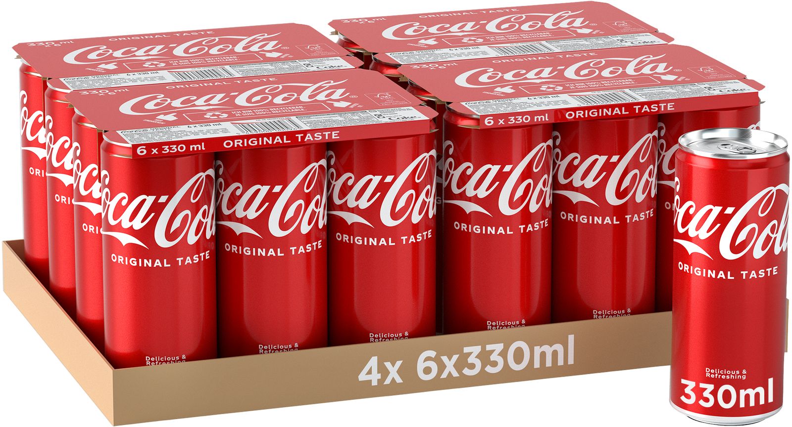 Coca Cola Dose 0.33l 24er Tray